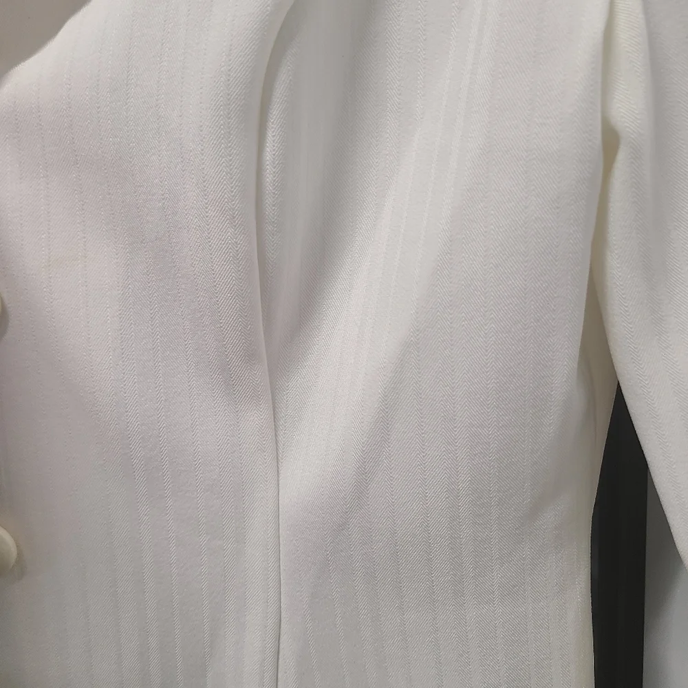 My Michelle creme blazer with removable stripe lapel 13/14 - Picture 5 of 6